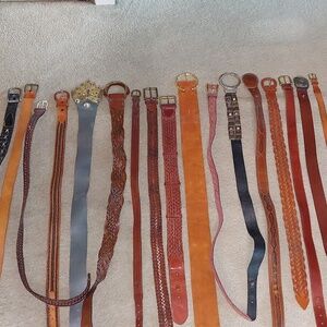 Vintage genuine leather belts